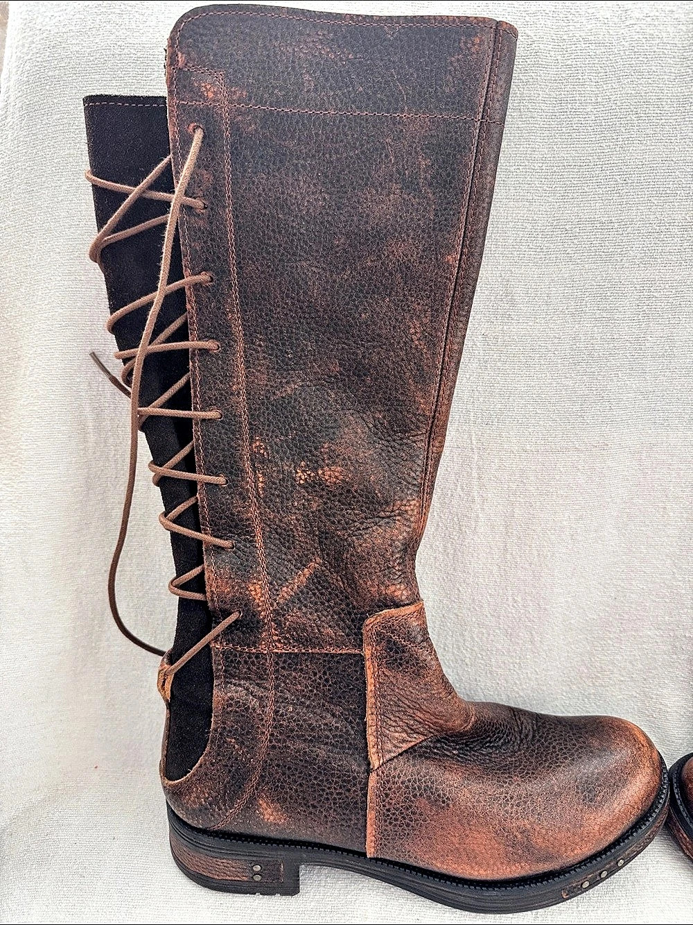 Caterpillar Leather Lace-Up Boots Brown US 8 W
